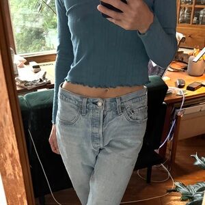 Levi’s 501 Button Fly Light Wash 27 x 26